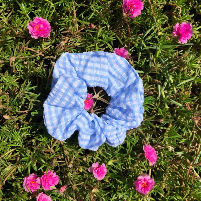 [SỈ] Cột tóc SCRUNCHIES caro vải đẹp