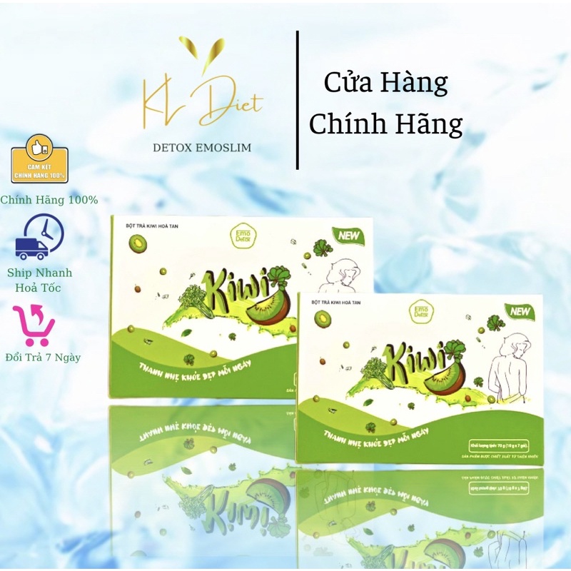 DETOX KIWI CẦN TÂY GIẢM CÂN EMOSLIM CHÍNH HÃNG 100% / Giảm 1-5kg chỉ sau 7 ngày / Freeship + Quà / giam can