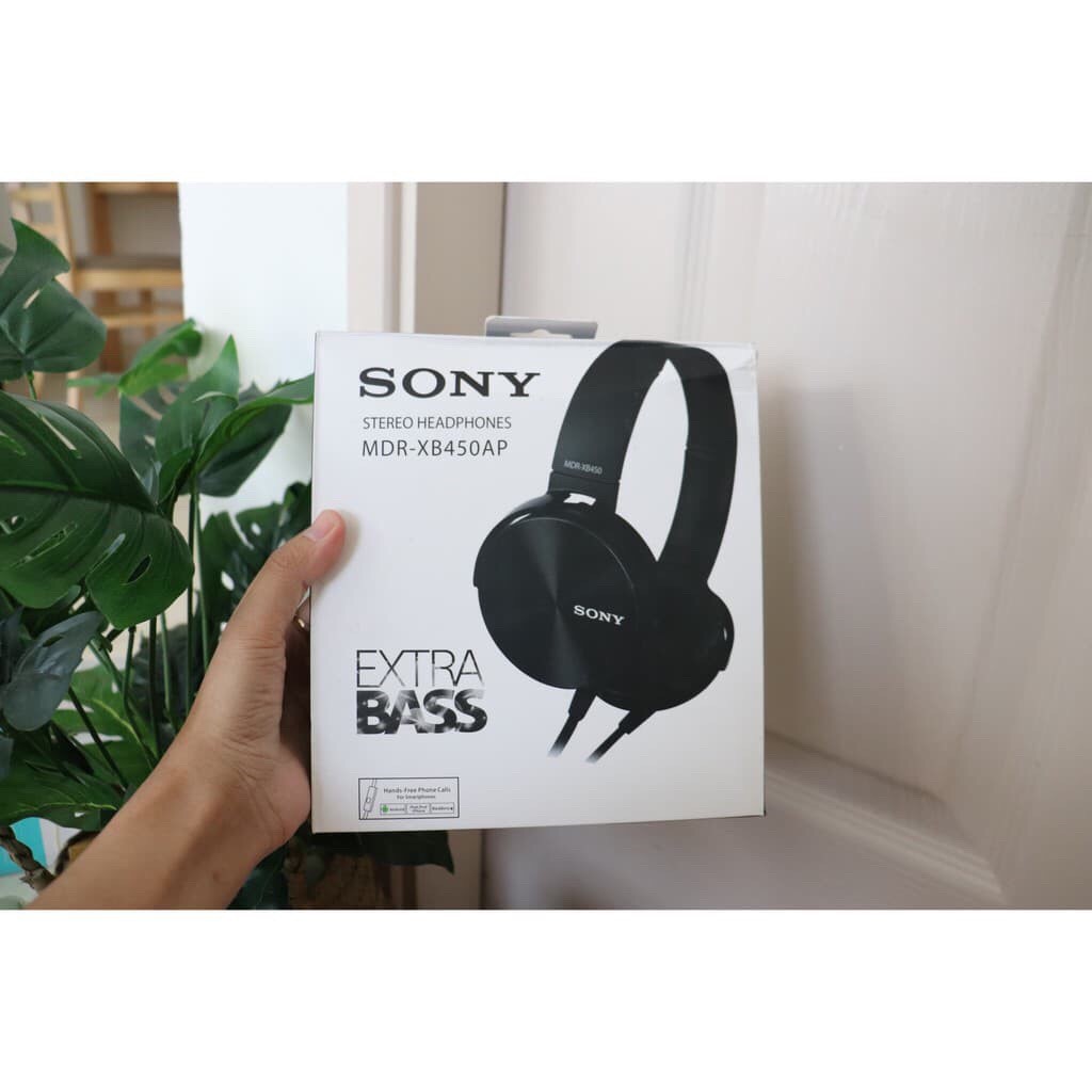 Tai Nghe Chụp Tai Sony Extrbas 450AP Có mic  Âm thanh bass cực chuẩn  Bảo hành 12 tháng
