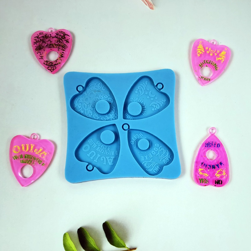 Khuôn Silicone Làm Móc Khóa Hình Vỏ Sò Sáng Bóng Diy