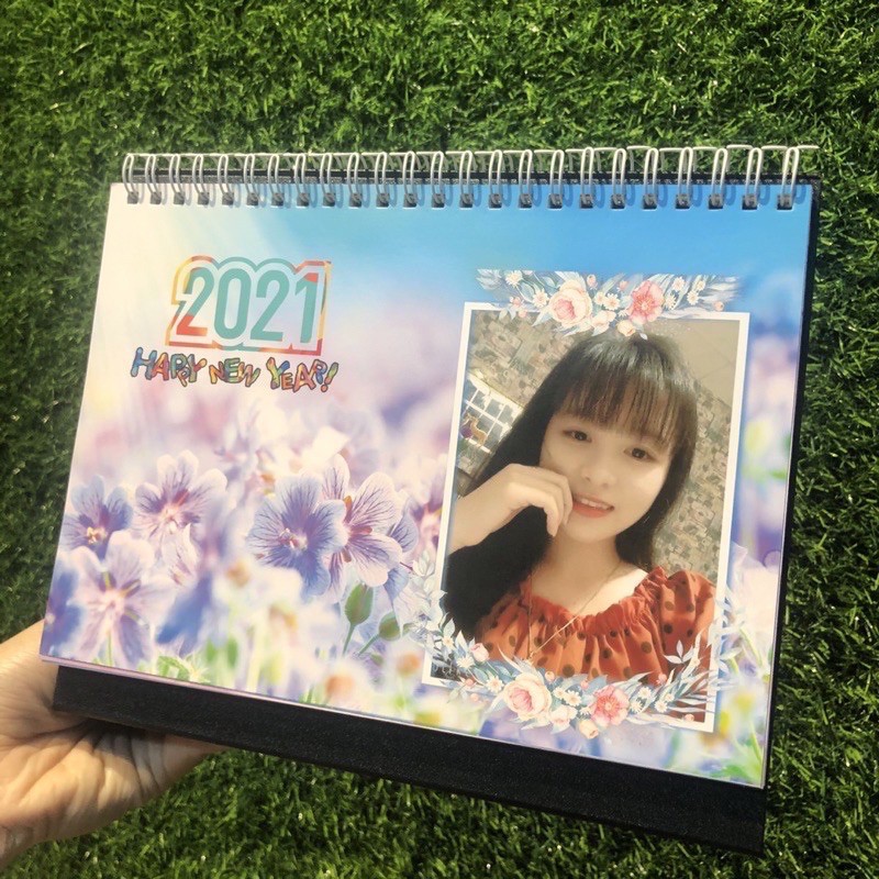 Lịch để bàn 2021 in hình ghi chữ theo yêu cầu giá rẻ