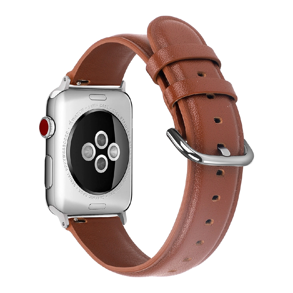 Dây Đeo Da Kiểu Dáng Thời Trang Dành Cho Đồng Hồ Thông Minh Apple Watch Series 6 SE 5 4 3 2 1 38mm 40mm 42mm 44mm