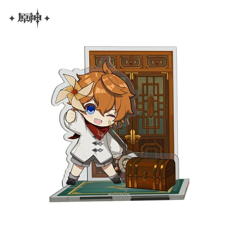 [có sẵn] standee acrylic chibi thời thơ ấu genshin impact chính hãng từ official shop