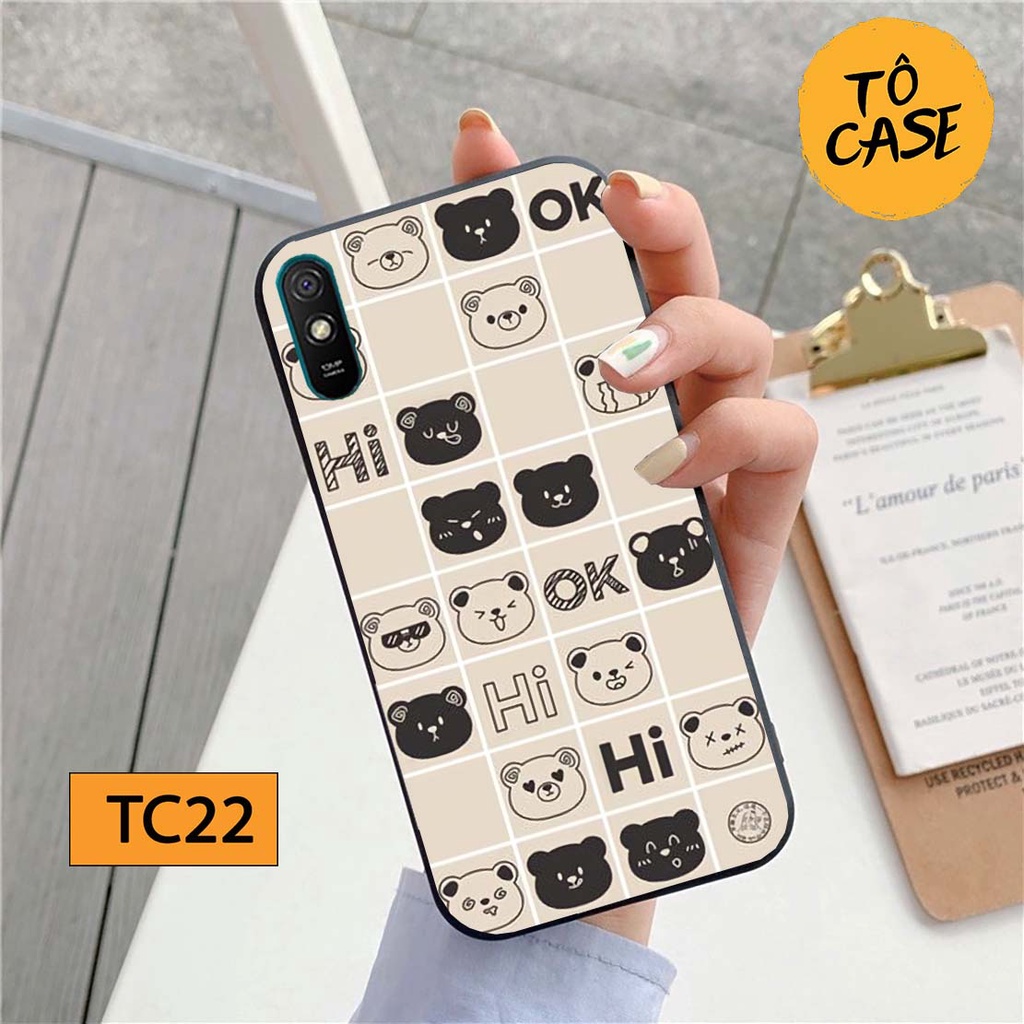 Ốp lưng Xiaomi Redmi 9A / Redmi 9C / Redmi 9T in hình GẤU BE@R đa sắc màu trẻ trung, cute ,ngộ nghĩnh.