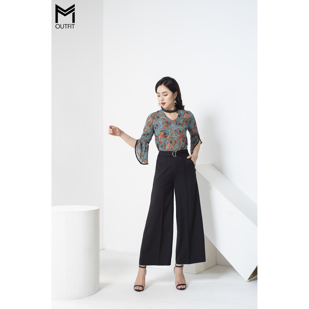 Quần suông kèm đai MMOutfit Q1119252 | BigBuy360 - bigbuy360.vn