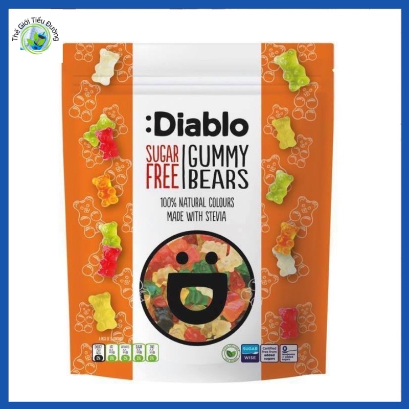 KẸO DẺO ĂN KIÊNG DIABLO KHÔNG ĐƯỜNG GUMMY BEARS MÃ: 0854