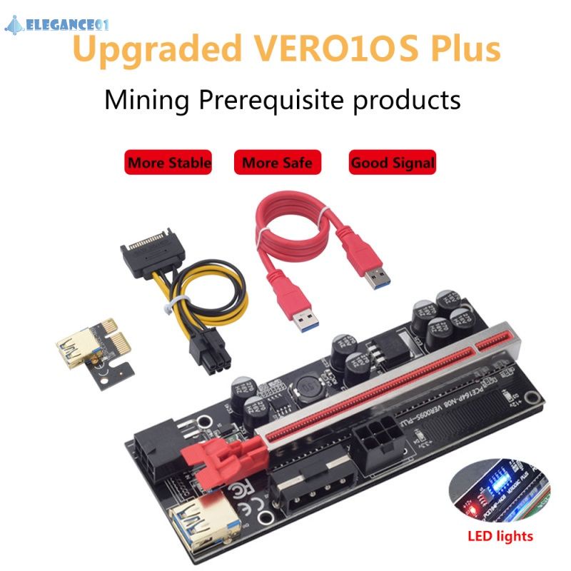 Thẻ Mở Rộng Nâng Cấp Pcie 2021 010s + Pcie X16 Pci Cho Mining