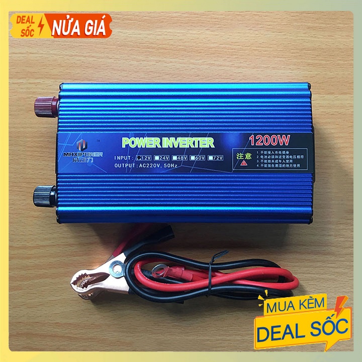 Bộ đổi nguồn điện 12v sang 220v, Máy kích điện 1200W