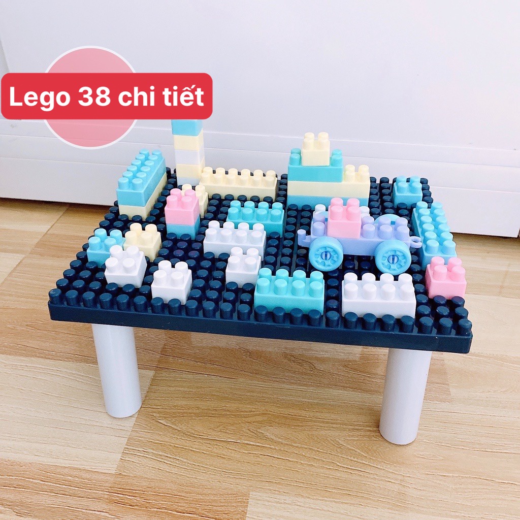 Bộ đồ chơi xếp hình, bàn lắp ghép le go cho bé sáng tạo