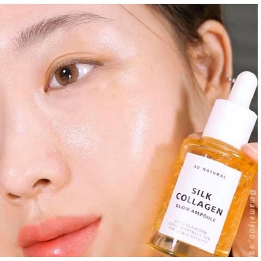 Serum Dưỡng Da Căng Bóng Chống Lão Hoá Silk Collagen Glow AmpouleI So Natural 30ml