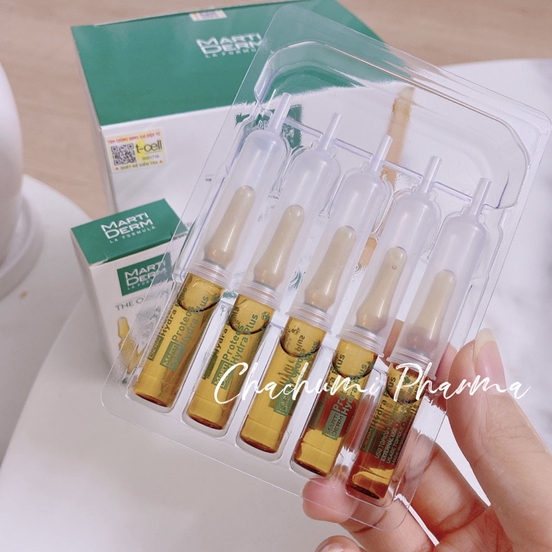 MartiDerm the originals proteos hydra plus ampoule dưỡng ẩm, làm săn chắc & ngừa lão hoá da