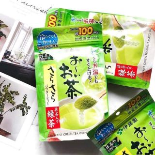 bột trà xanh đắp mặt nạ Nhật Bản