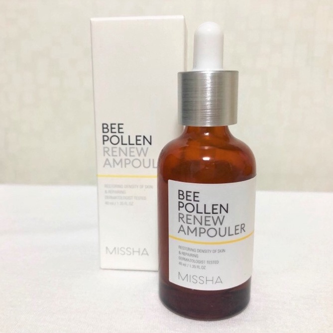 Tinh chất phục hồi da chiết xuất phấn ong Missha Bee Pollen Renew Ampouler 40ml