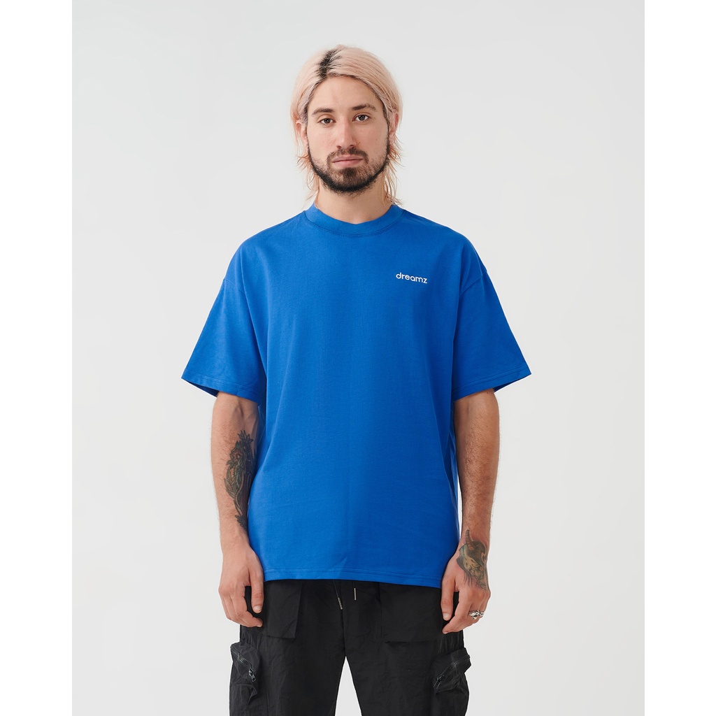 Áo Thun oversized  DreamZ SIGNATURE LOGO - COBALT BLUE