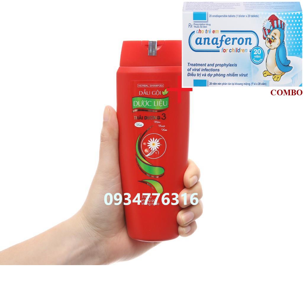 Combo Chim cánh cụt Nga+ ✅ DẦU GỘI THÁI DƯƠNG 3 HOA CHAI 200ml