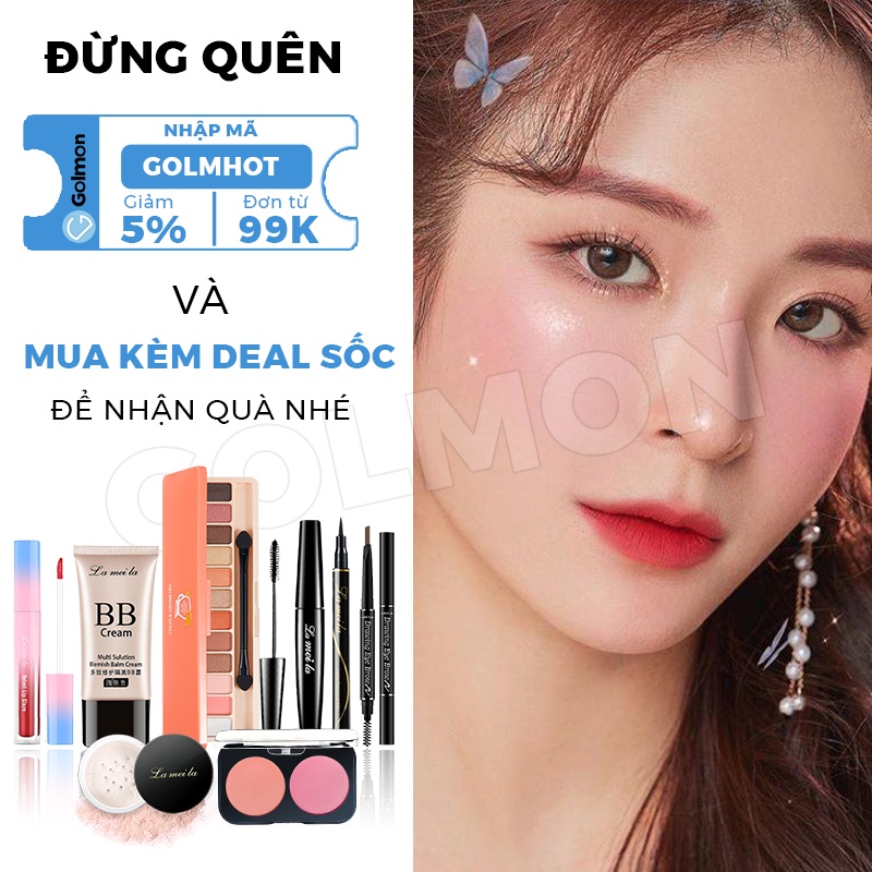 Bộ trang điểm Lameila 8 món tiện lợi bộ trang điểm cá nhân đầy đủ makeup sang chảnh Golmon