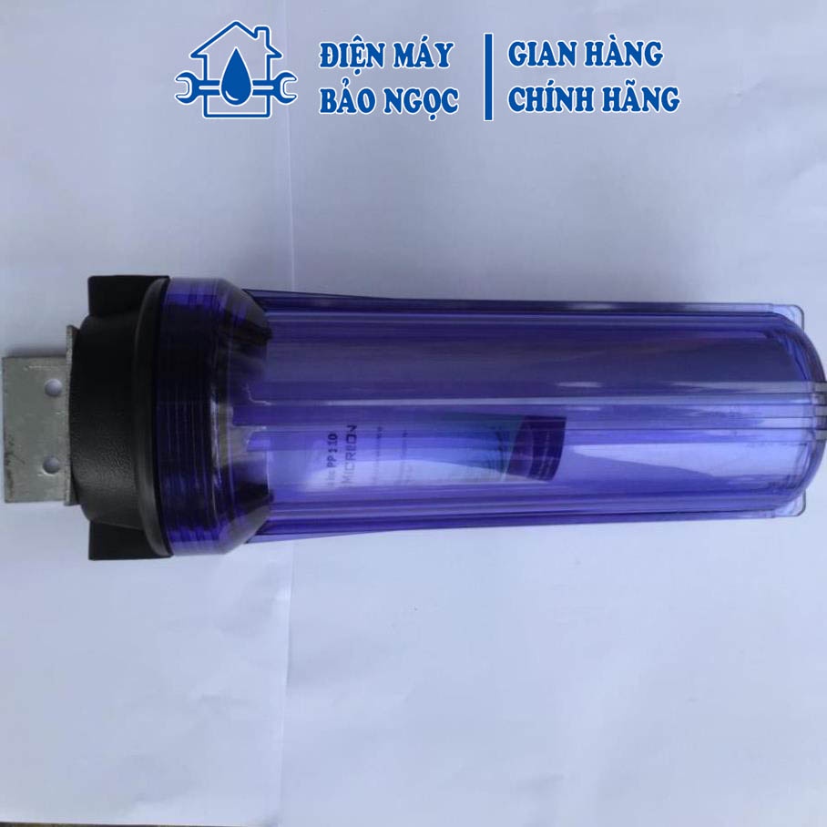 Cốc lọc nước thô đầu nguồn 10 inch, ren 21 dùng cho máy lọc nước