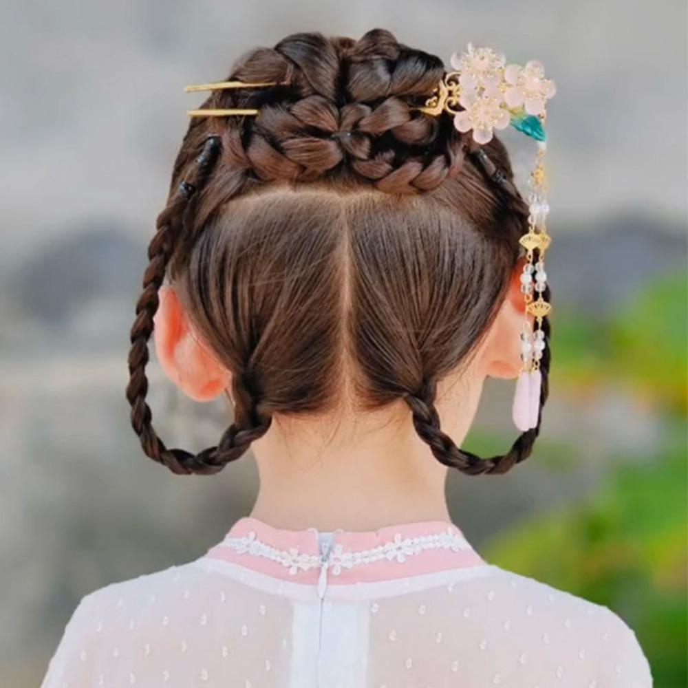 Trâm Cài Tóc Đuôi Ngựa Dáng Dài Hình Chữ U Phong Cách Hanfu Cổ Điển Ngọt Ngào Cho Nữ