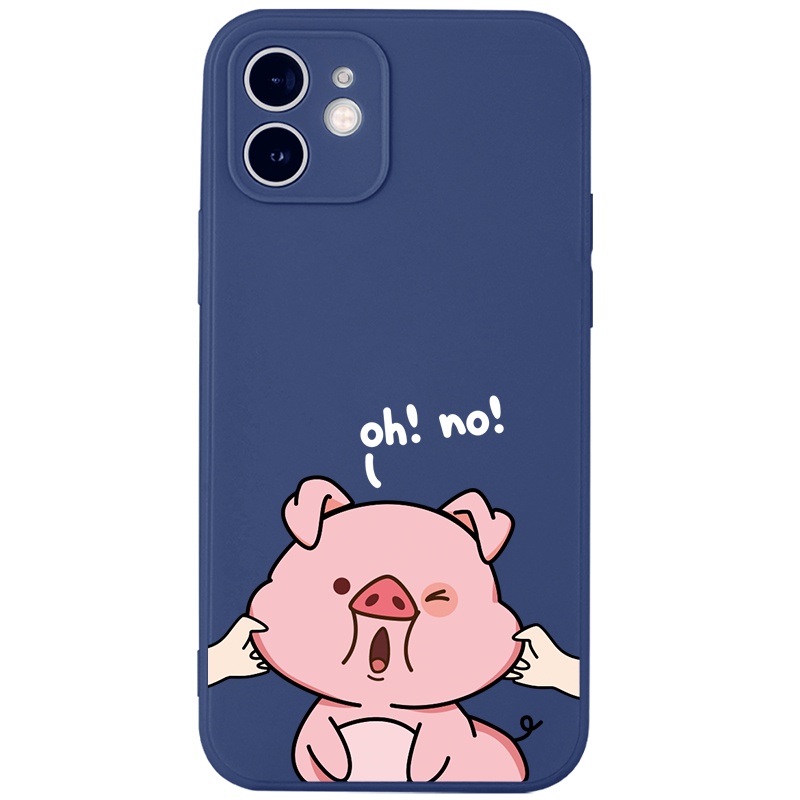 Ốp lưng JURSUE hoạt hình cặp đôi dễ thương đẹp cho iPhone 13 12 11 Pro Max SE 2020 X XR XS ip 8 7 6 6S Plus kute Y149