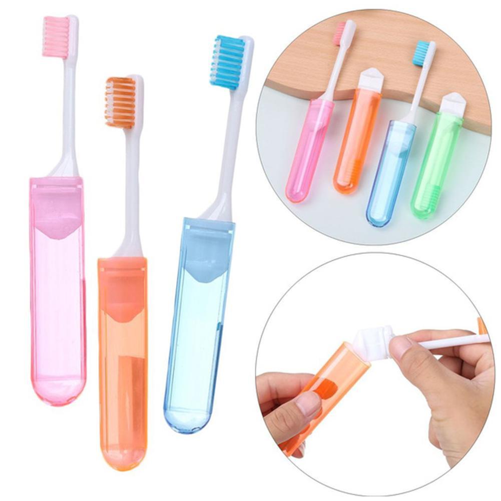 Bàn Chải Đánh Răng Lông Mềm Mini Không Dùng Một Lần Có Thể Gấp Lại Dùng Khi Đi Du Lịch H2F8