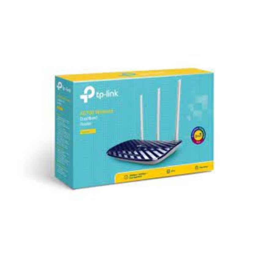 Bộ định tuyến không dây TP-Link Archer C20 - AC750, Băng tần kép 300Mbps ở băng tần 2.4GHz + 433Mbps ở băng tần 5GHz )