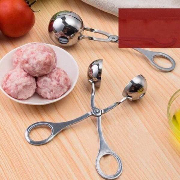 Dụng cụ kẹp thịt viên chả , cá bằng inox đa năng