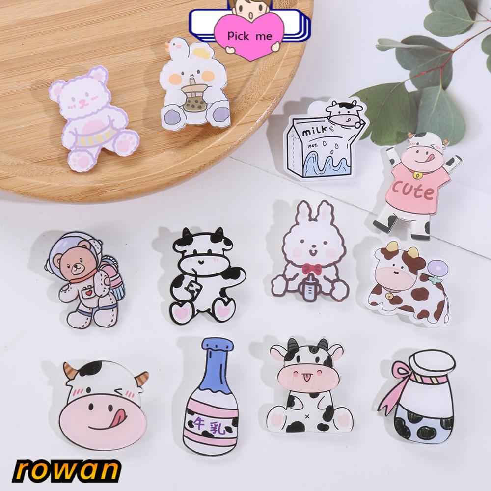 Ghim Cài Áo Hình Bò Sữa Chống Ánh Sáng Dành Cho Nữ