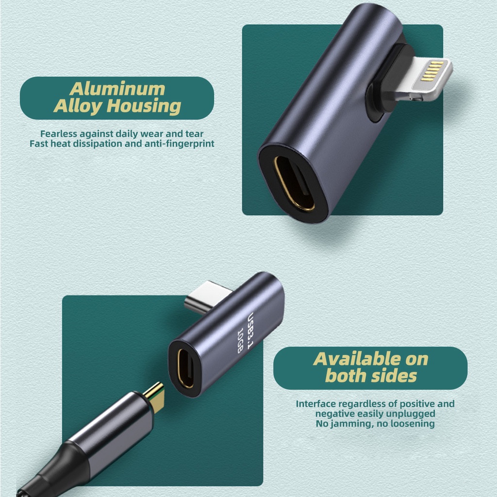 Đầu chuyển đổi Ankndo 8-Pin Sang USB Type C thích hợp cho Iphone 13 12 Xiaomi