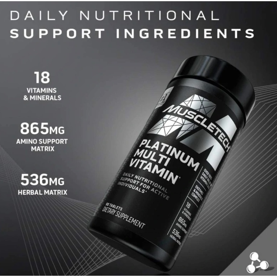 Vitamin Tổng Hợp Cao Cấp | Muscletech Platinum Multivitamin 90 Viên