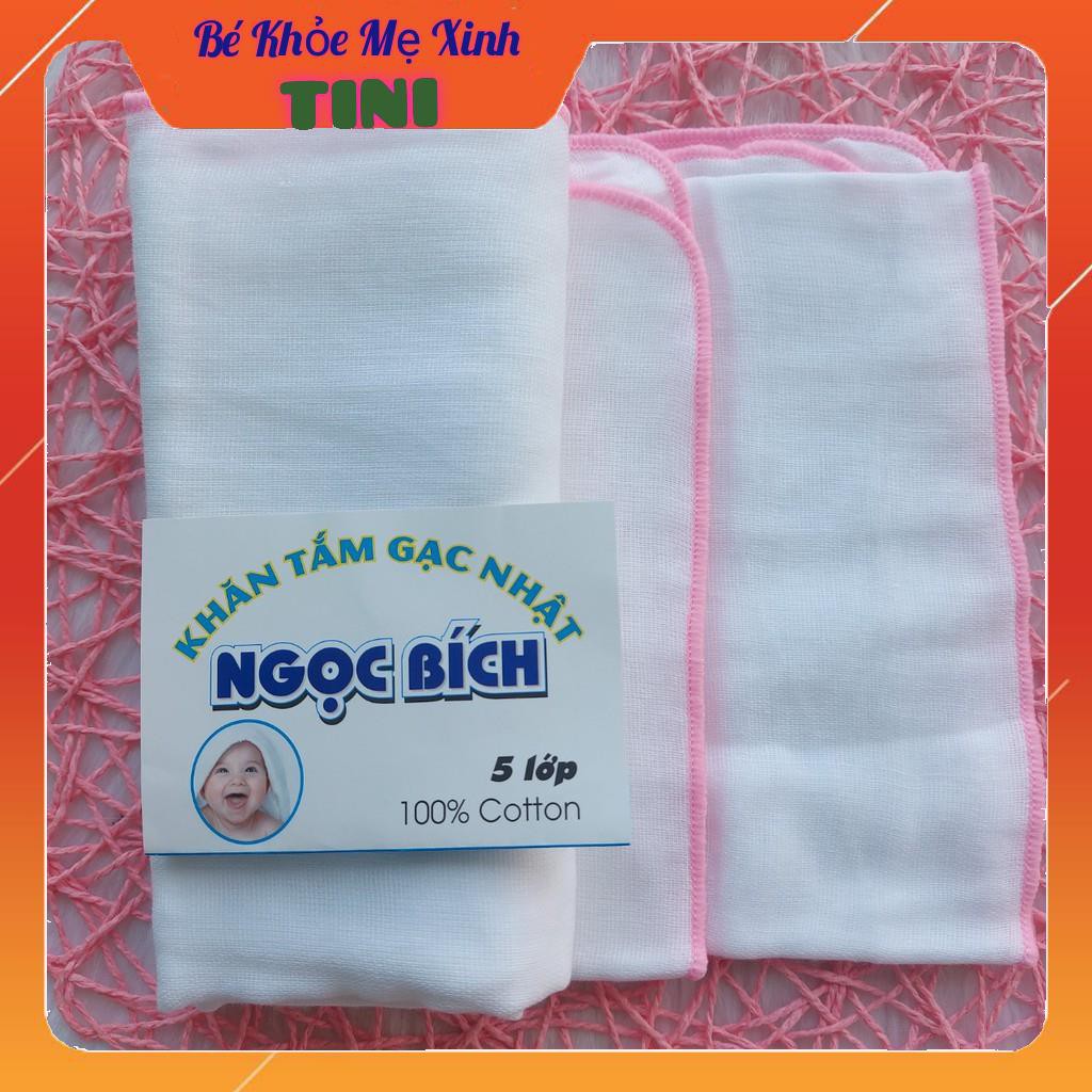 Khăn tắm gạc Nhật 5 lớp Ngọc Bích cho bé sơ sinh