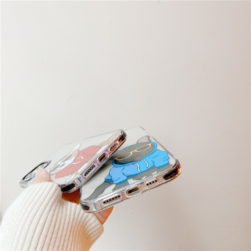 Ốp điện thoại in hình cún dễ thương Iphone 11 Pro Max X Xs Max Xr 12 Pro Max 12 Mini