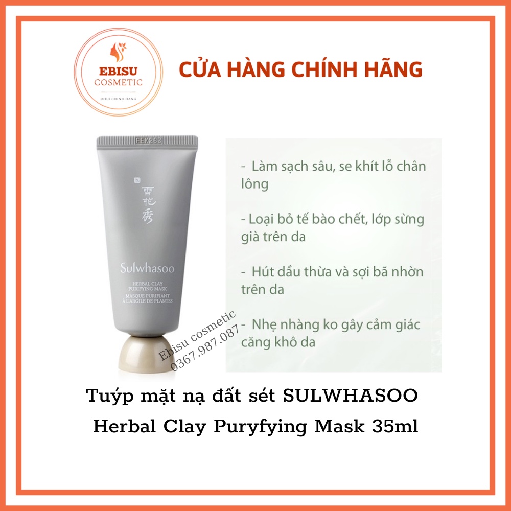 Mặt nạ đất sét SULWHASOO Herbal Clay Puryfying Mask 35ml