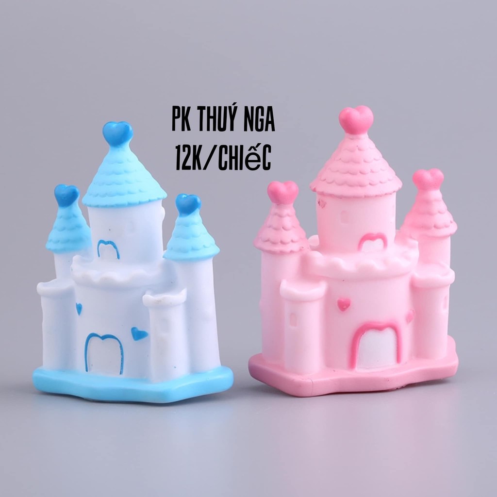 5 Lâu đài nhựa xanh,hồng silicon