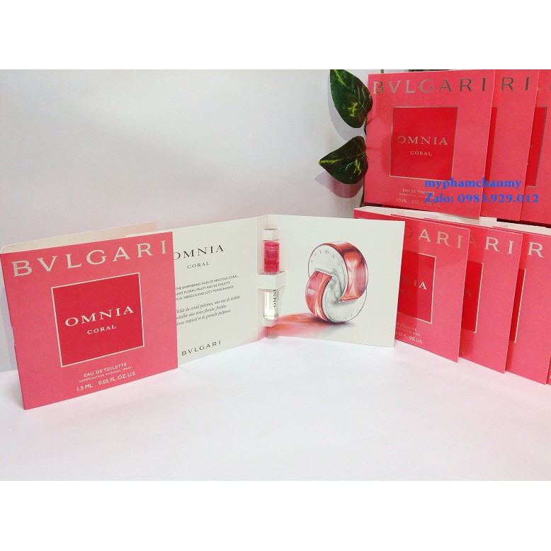 Mẫu thử Nước hoa vial BVLgari Nữ