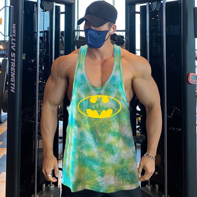 Áo Thun Ba Lỗ Họa Tiết Rằn Ri Phối Lưới Thoáng Khí Thời Trang Mùa Hè Cho Nam