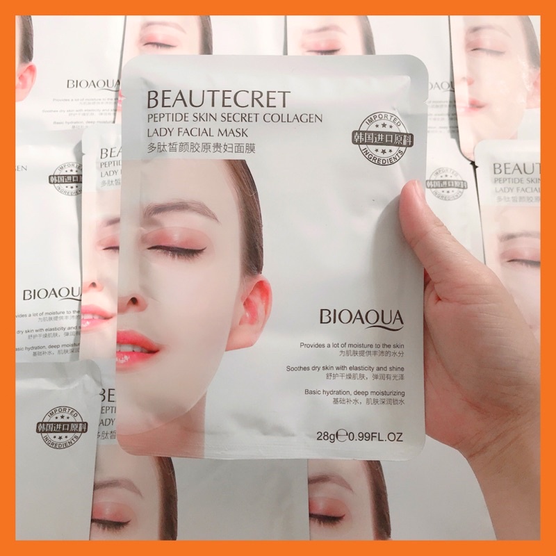 (Hot mask) Mặt nạ thạch collagen căng bóng da Beautycret peptide