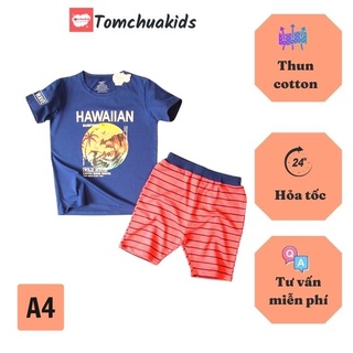 Đồ bộ bé trai yoyo form to từ 48-67kg - Bộ thun bé trai béo phì chất cotton mát, hút mồ hôi- tomchuakids