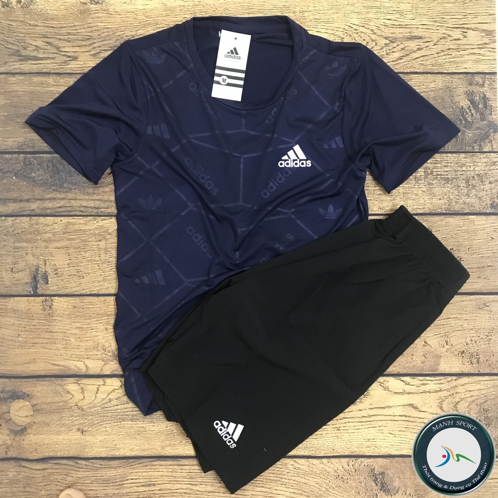 [B007] Quần áo nam thể thao cộc tay mùa hè 2020, bộ thể thao nam thun lạnh co giãn 4 chiều | BigBuy360 - bigbuy360.vn