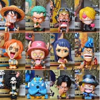 🔥Siêu dễ thương🔥 Mô Hình Chibi các nhân vật One Piece Mô Hình Băng mũ rơm Luffy , ACE , Sabo Thất Vũ Hải Tượng Figure