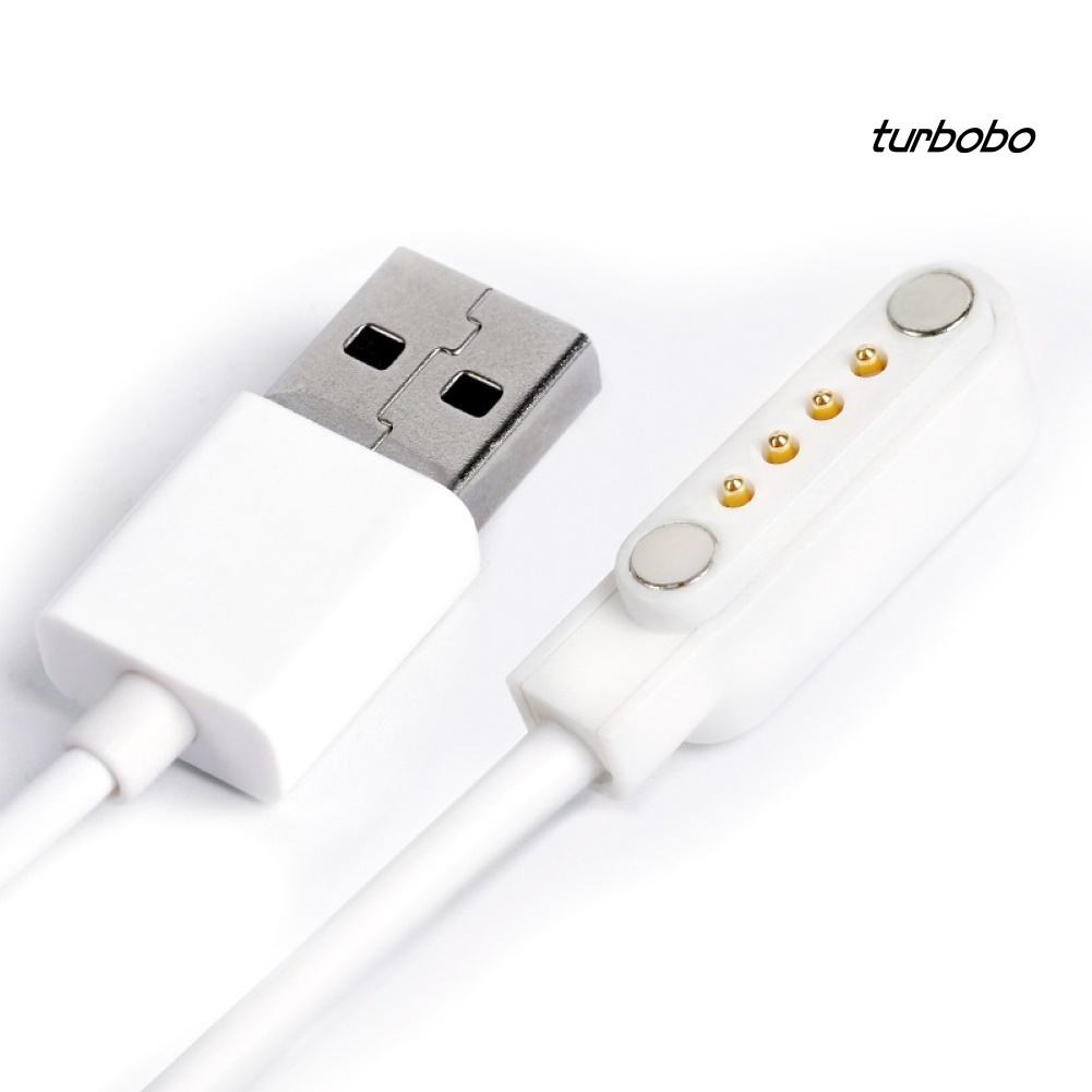 Cáp sạc turbobo 4pin cổng usb cho đồng hồ thông minh trẻ em