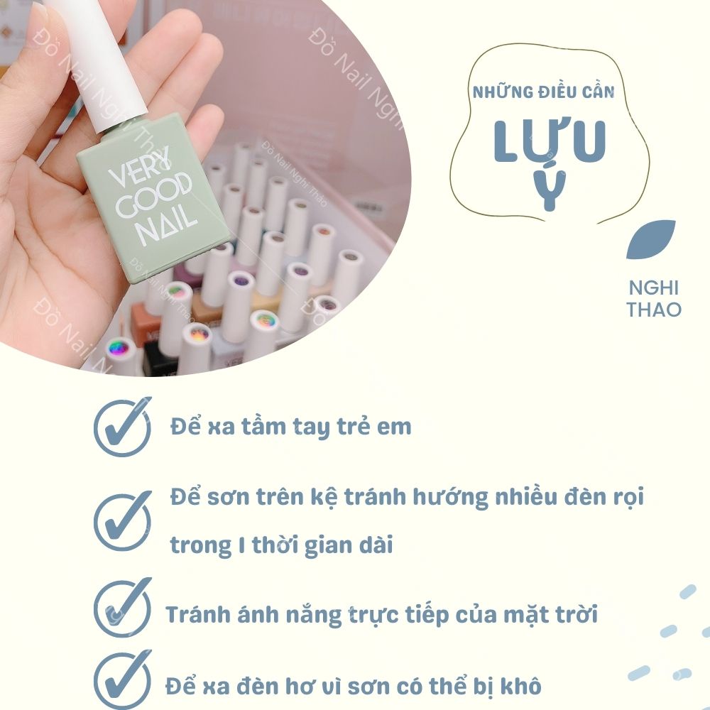 Set sơn gel Very Good Nail 60 màu kèm bảng màu