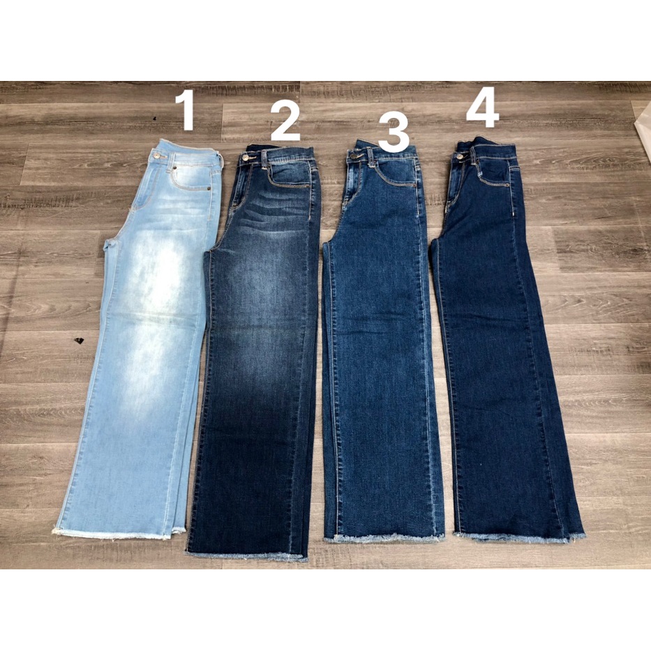 Quần Jeans YMI Form Suông Co Giãn - 3386 Số đo Eo-Mông-Dai chưa tinh độ co giản