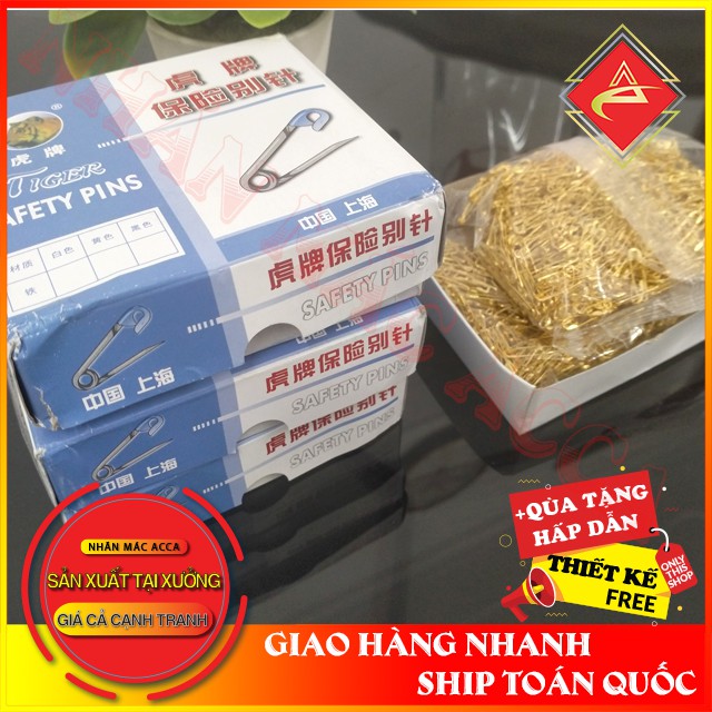 Kim băng cài nhãn mác loại nhỏ kích thước 0.5*2cm-kim băng treo thẻ bài-1 hộp 1000 cái