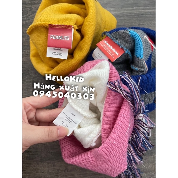 Mũ len chỏm lông hình ngộ nghĩnh cho bé