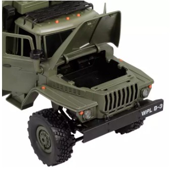 Xe điều khiển WPL B36 Ural - Mô hình Rc Car Military Truck Rock Crawle Ural 4320 1:16 6x6  tỷ lệ 1/16 sóng 2.4Ghz
