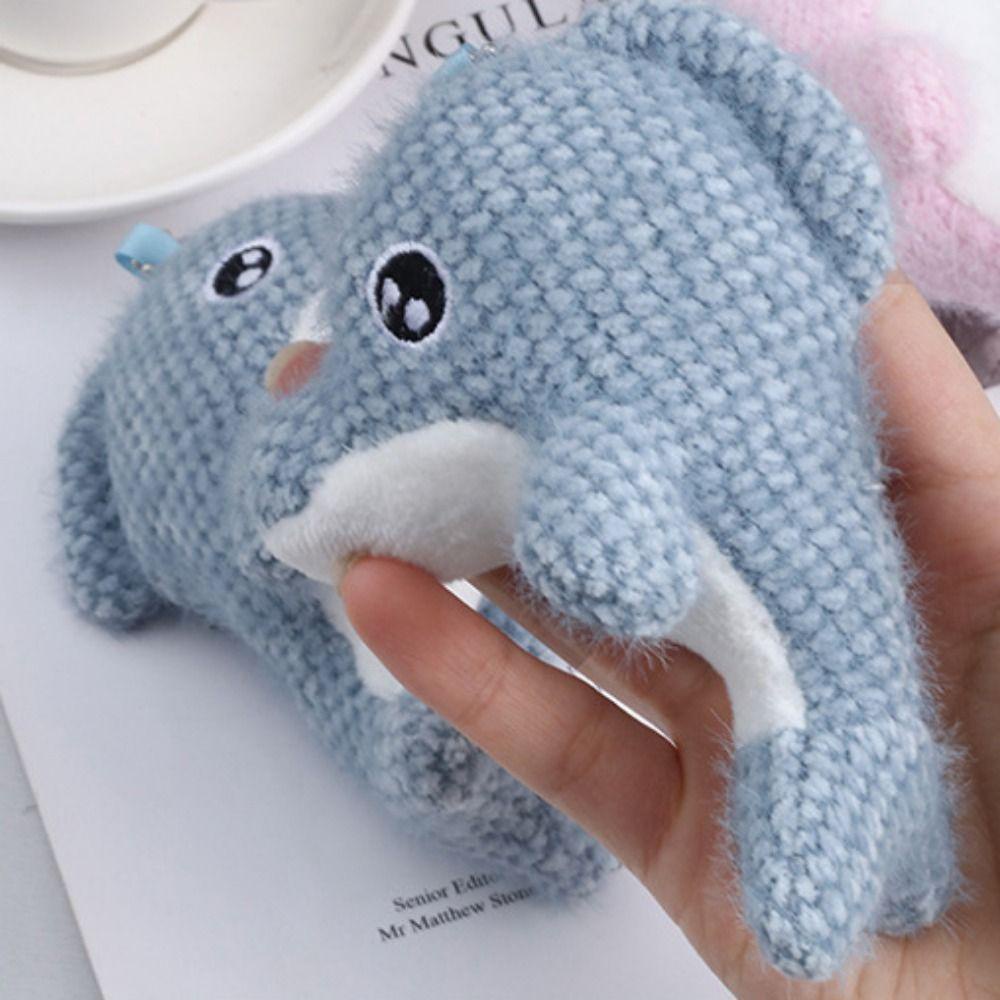 Móc Khóa Hình Cá Heo Nhồi Bông Dễ Thương