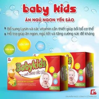 Babykids ăn ngủ ngon yến sào