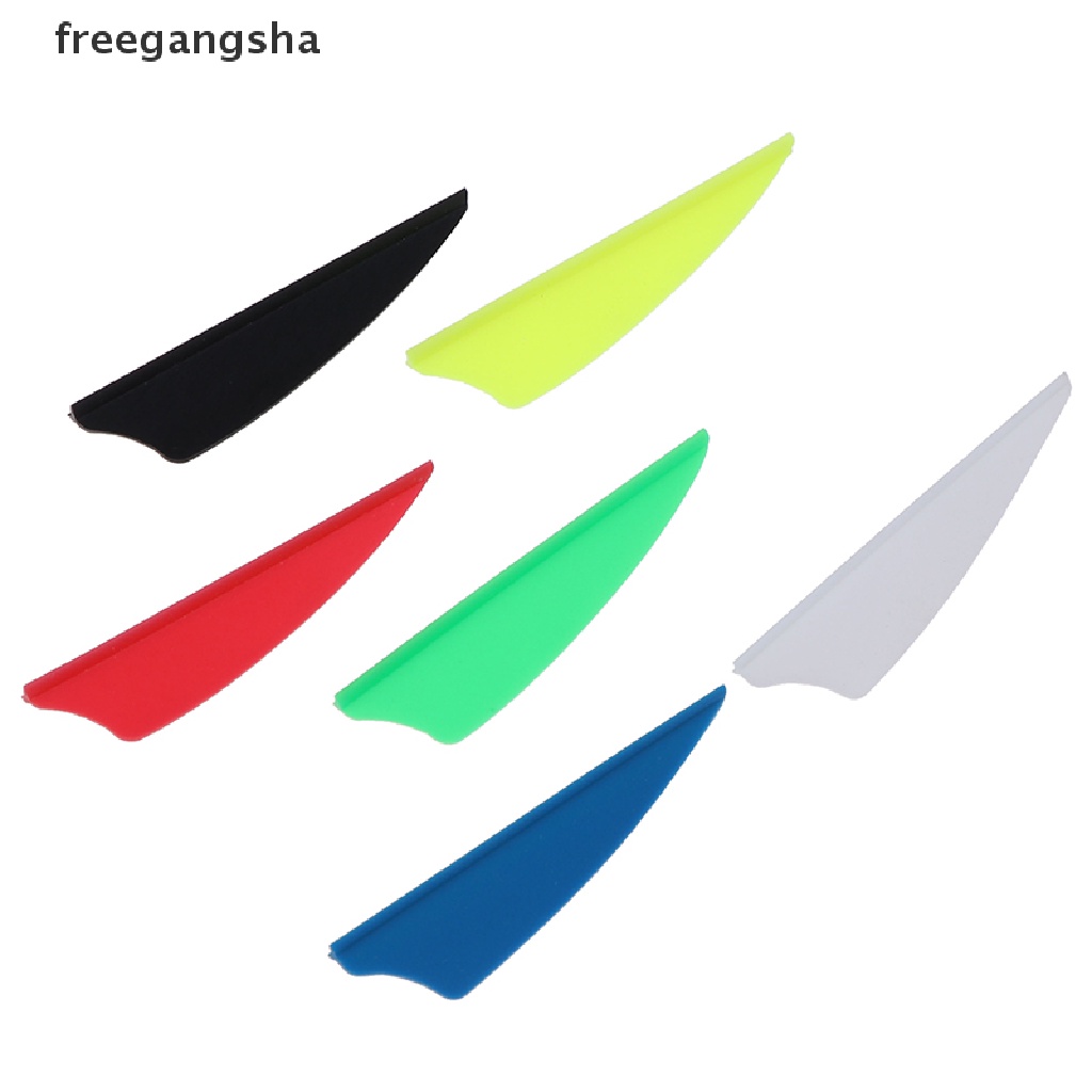 [FREG] 30pcs/bag 2&quot; Rubber Vanes Archery Arrow Feather Fletching Shield DIY Tool FDH