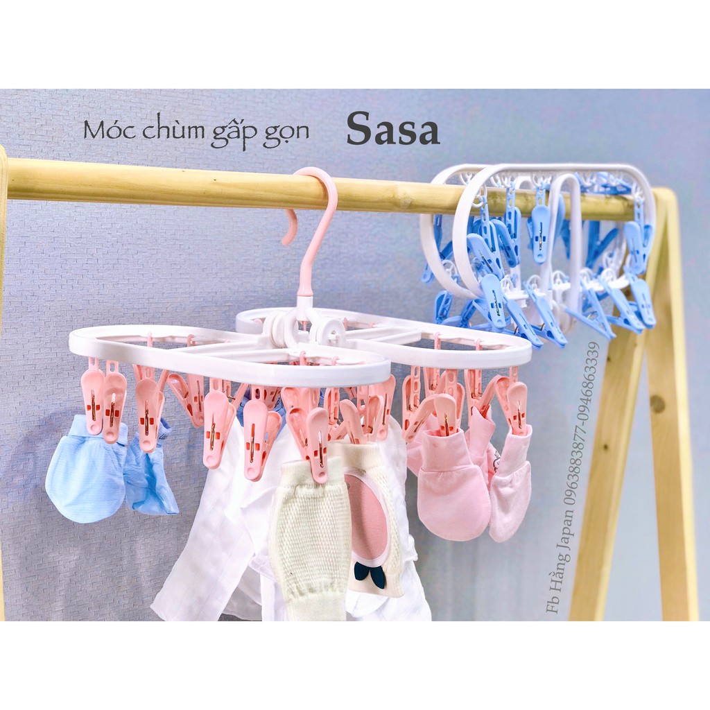 Móc chùm phơi quần áo 22 kẹp/32 kẹp