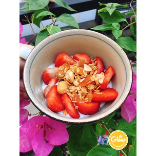 GLOW Granola: thơm ngon, không đường (sản phẩm  đạt tiêu chuẩn chất lượng Vệ Sinh An Toàn Thực Phẩm)